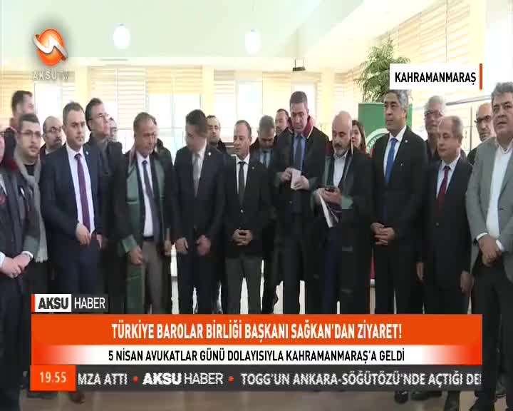 TÜRKİYE BAROLAR BİRLİĞİ BAŞKANI SAĞKAN DAN ZİYARET TBB TV